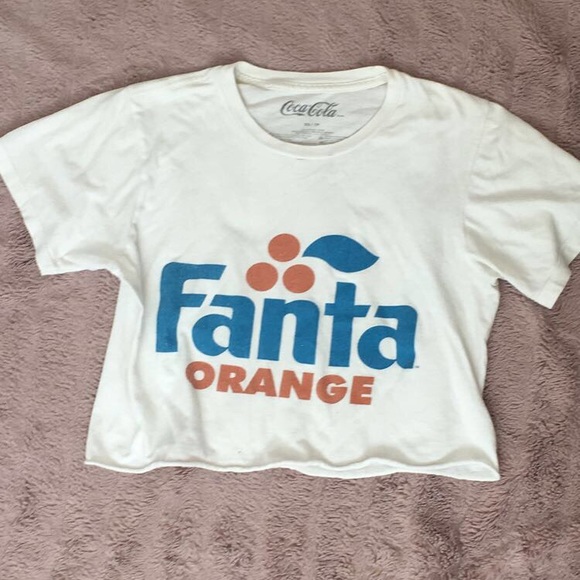 White fanta crop, worn once. - Picture 1 of 2